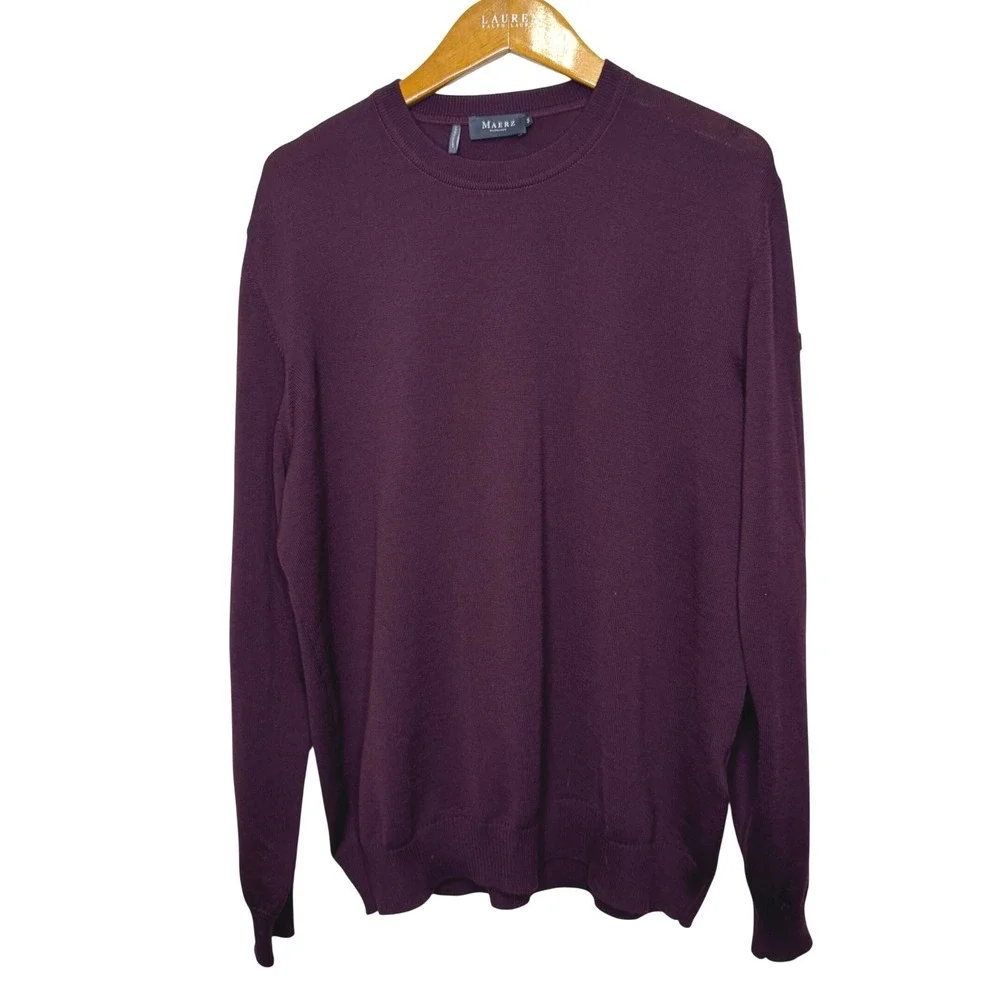 Maerz Wool Crewneck Sweater XXL (54)Purple